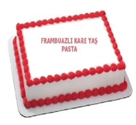 Özel Etkinlikler İçin 60 Kişilik Frambuazlı Yaş Pasta