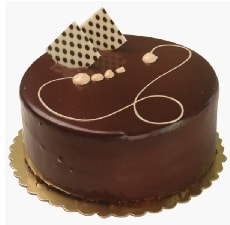 Özel Tarifli 6-9 Kişilik Sade Çikolatalı Yaş Pasta